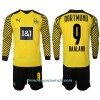 Conjunto (Camiseta+Pantalón Corto) Manga Larga Borussia Dortmund Haaland 9 Primera Equipación 2021/22 - Niño